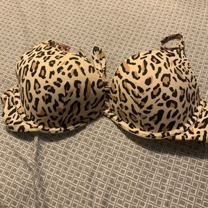 Cheetah Print Bikini Top